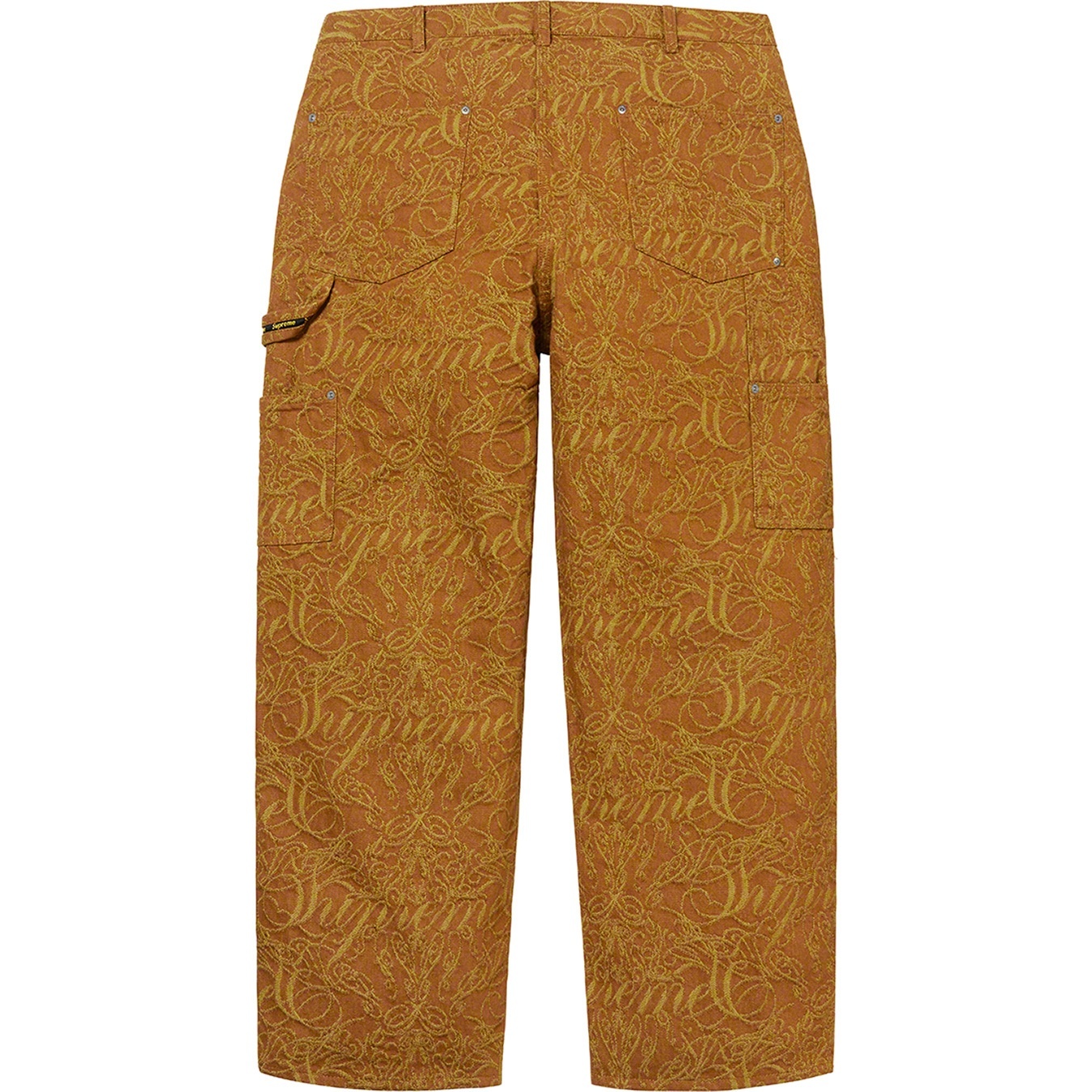 Script Jacquard Double Knee Denim Painter Pant view 2